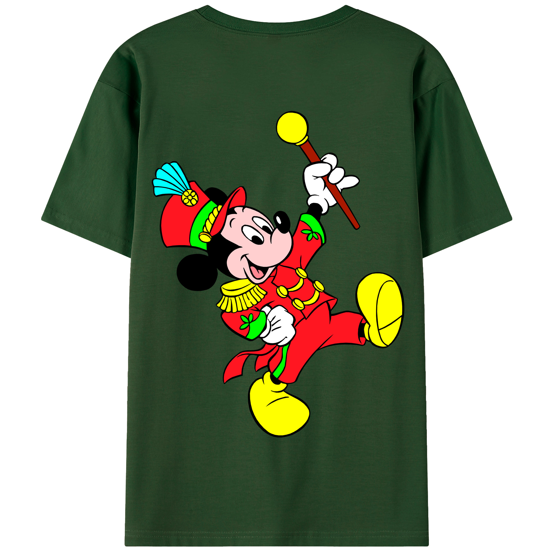 （画像用） ミッキーマウス Mickey Mouse 綿100％半袖Tシャツ（背面プリント）